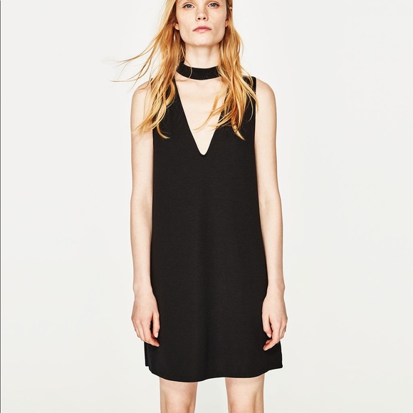 zara choker dress